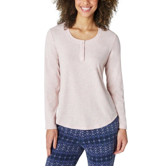 Eddie Bauer Ladies' 3-Piece Waffle Fleece Pajamas Set Color Pink & Blue Size 3X - Picture 2 of 9